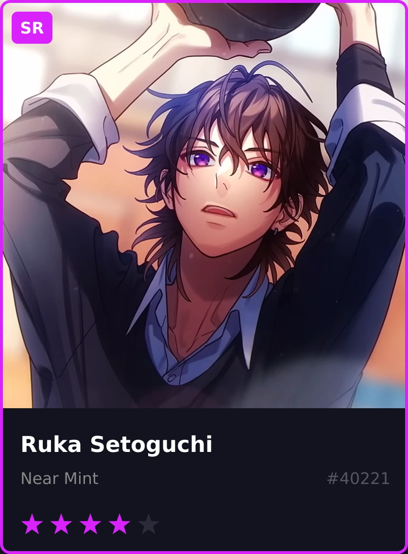 Kartu Ruka Setoguchi, rarity Super Rare